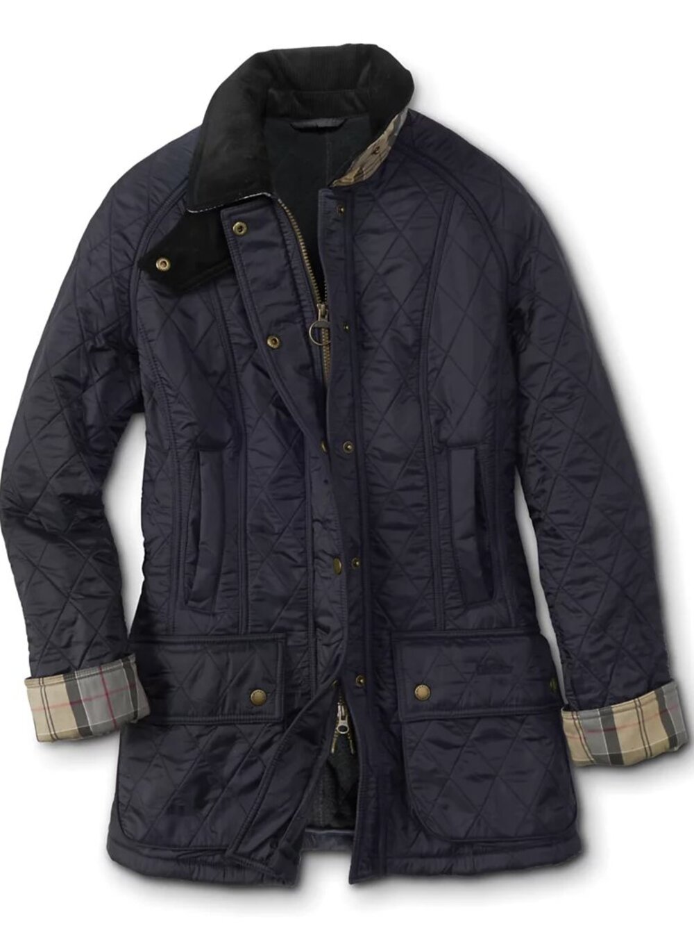 NEW Barbour Beadnell Quilted Jacket in Navy Size US 2X #SJ2742
